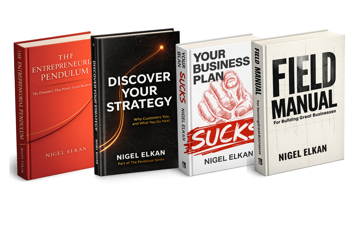 Four books by Nigel Elkan